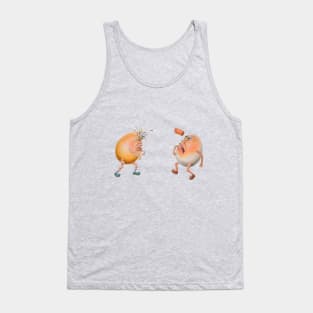 DON'T THROW STONES....Miming Eggs Series Tank Top